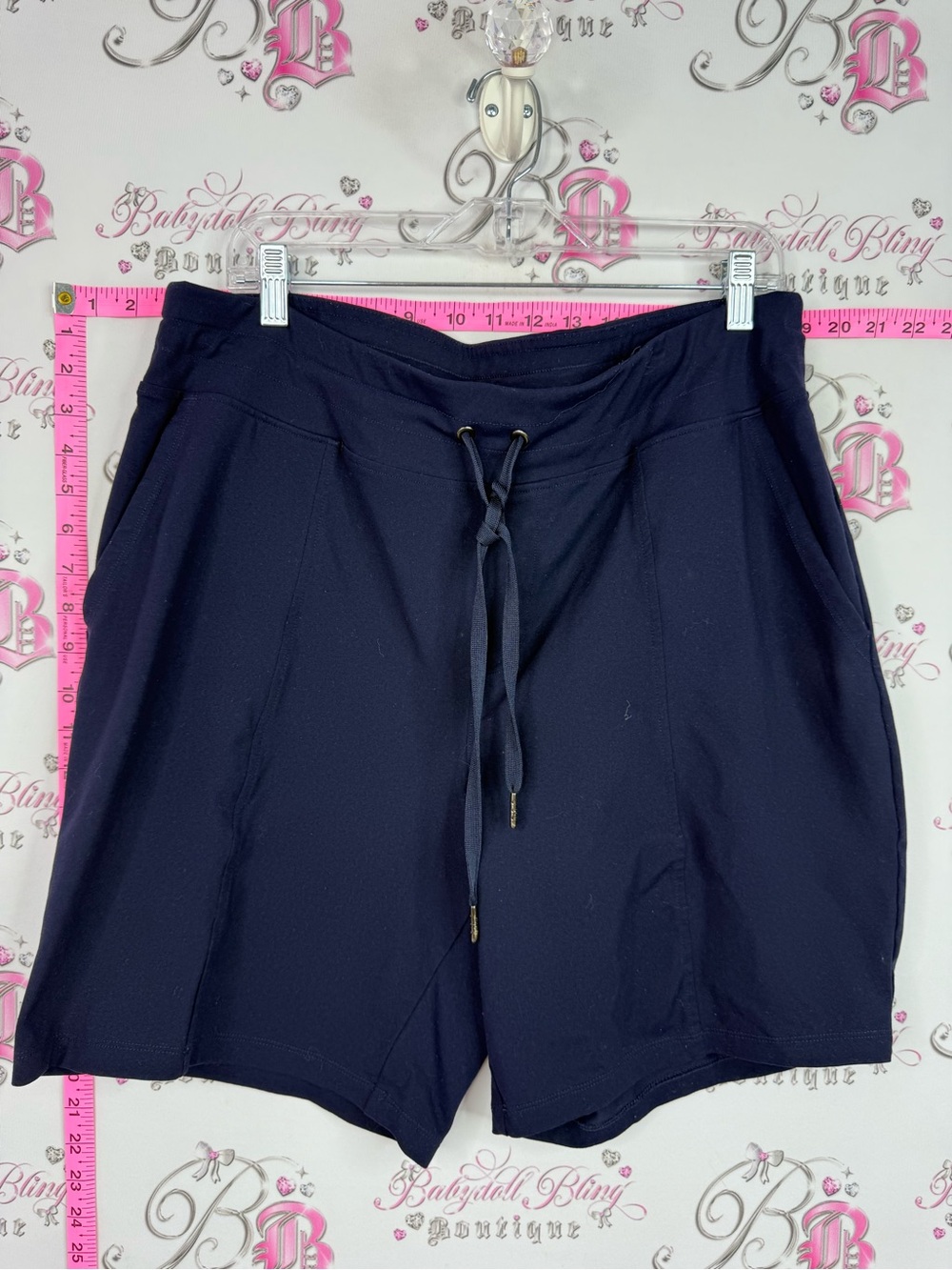 HYBA shorts blue Men's Navy Athletic Drawstring Shorts